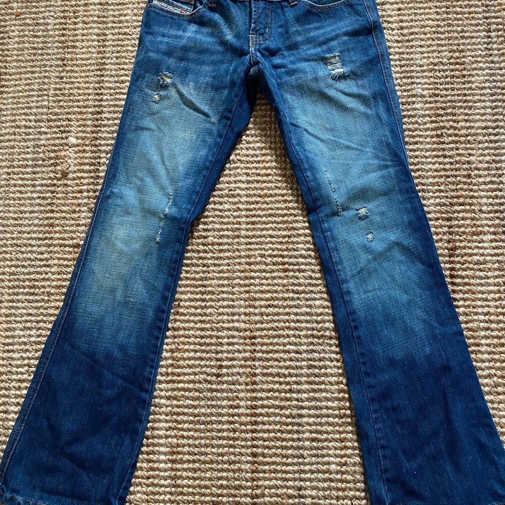 Diesel Blue Flare & Wide Leg Jeans